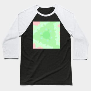 Kaleidoscope Of Greens and Pinks Baseball T-Shirt